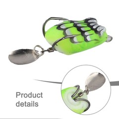 Bass and Snakehead Topwater Frog Lure 4cm 5g Weedless Soft Body 7 Color Options
