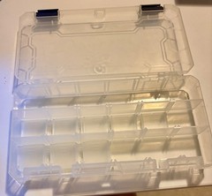 FLAMBEAU 6747TE (T3003) Translucent 3 Compartment Box W/ Dividers