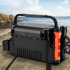 2 Tier Fishing Tackle Box Fishing Organizer Case Adjustable Fishing Accessories