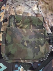 VTG ORVIS Camouflage Shoulder Bag Fishing Messenger Nylon/Leather USA Made 🔥