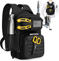 Beyond Fishing Tackle Backpack- the Voyager Tactical Fishing Storage Bag – Light