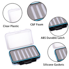 Aventik Two-Sided Box Easy Grip Foam Fishing Box(XS+S+M）