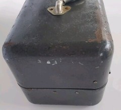 Vintage My Buddy Metal Fishing Tackle Box 2 Trays Gray