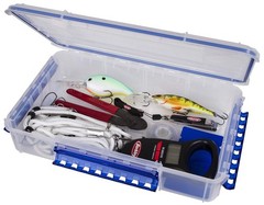 Waterproof Fishing Tackle Storage Box – 14″ Double Deep with Anti-Rust Tabs