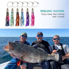 VIKETECH 12’’ 18.5oz Stainless Saltwater Fishing Trolling Lure for Marlin Tun…