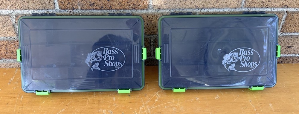 2 Bass Pro Shops Water Resistant Utility Tackle Box Organizer