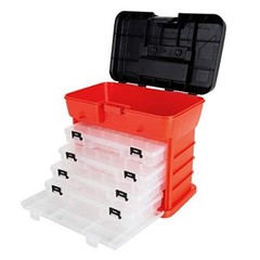 Portable Tool Storage Box – Small Parts Organizer with 4 Multi-Compartment