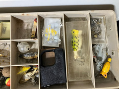 Plano Vintage Model 6200 Fishing Tackle Box with Tackle, Lures