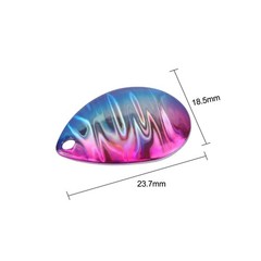 Fishing Spinner for blades Kit 10pcs Copper Colorful UV Modified for Trout