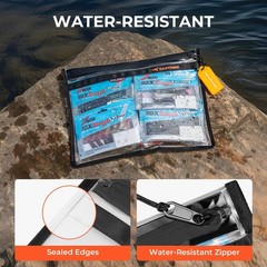 KastKing BaitShield Tackle Storage Bag, Fishing A: 2 Pack, Medium, Black