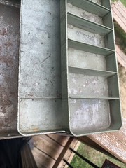 Vintage My Buddy Aluminum Two Tray Tackle Box W Metal Handle Fishing