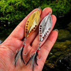 Gold Silver Spoon Bait for Proberos 3.5g 5g 7g 10g 15g VIB Swimming Lure