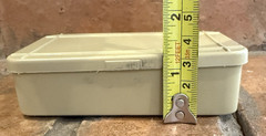 RARE Vtg OLD PAL Plastic Tackle Fishing Lure Storage/Organizer – Beige – 4.5″