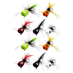 Casting Fly Set with Feather Tail and Single Hook Build for Fly Use