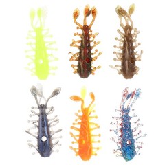 Durable Soft Plastic Shrimp Lures for Bass Trout Crappie Fishing Assorted Colors