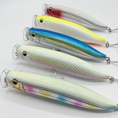 Strong ABS Material 3D Eyes Floating Tuna Popper Lure for Saltwater Fishing