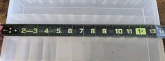 Bass Pro Shops- #991847- Plastic Lure Storage Case- Nice !! W/ Tabs 14″x9″