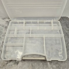 Plano 3870 Clear Plastic Tackle Box Organizer Craft Storage Case Made in USA