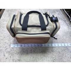 Sport Fisher Fishing Carry Bag – Missing Straps Brown Canvas Zippered Fast Ship!