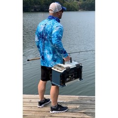 Angled Tackle System Fishing Organizers W/ Three Utility Boxes Bulk Storage New