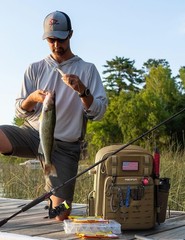Versatile Outdoor Fishing Backpack – Water-Resistant with MOLLE Attachments