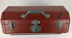 Vintage Metal Large Simonsen Tackle Box 20″x11″10″ Red