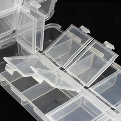 Transparent Fishing Case 20 Compartments Plastic Fishing Tackle Box for Fishing