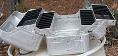 Vintage Aluminum Tackle Box – 4 trays with Dividers – Made in USA