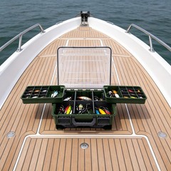 Fishing Tackle Storage Box, Fishing Tackle Box With Small Removable Tackle Tray