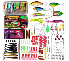 PRO 126 piece Fishing Lures – For Professional Anglers comes with tackle box