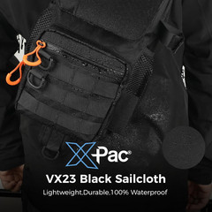9L X-Pac Tactical Sling Tackle Bag Lightweight Storge Fishing Backpack Utility W