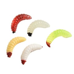 Lifelike False Bread Worm Bait for All Fishing Environments Pack of 100pcs