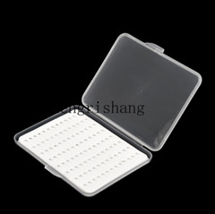Slim Clear Foam Plastic Fly Fishing Box Holders Case Flies Holder Storage Lures
