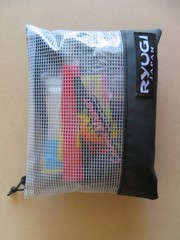 RYUGI WORM STOCKER STORAGE BAG SIZE:S W20cm x 16cm BLACK “BAG ONLY”