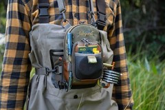 San Juan Vertical Chest Pack Tidal Blue Fishing Tackle Storage Bag Trout