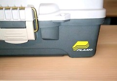 Vintage Plano 6201 Model Small Plastic Fishing Tackle Box EUC