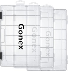 3600 Size Fishing Tackle Organizer – Water-Resistant, 24 Compartments, 3 Packs
