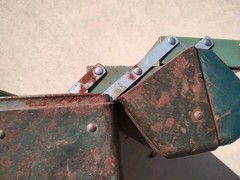 Vtg Grip-Loc Green Metal Tackle Tool Box Walton Products Made USA
