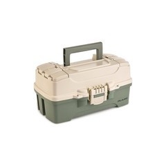 Portable Fishing Tackle Box with Deep Storage, Rust-Proof Latch, Top Access, USA