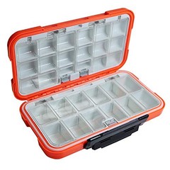 SMALL Fishing Tackle Box, Floating Orange (Size: 7.8″ L X 4.2″ W X 1.8″ H)