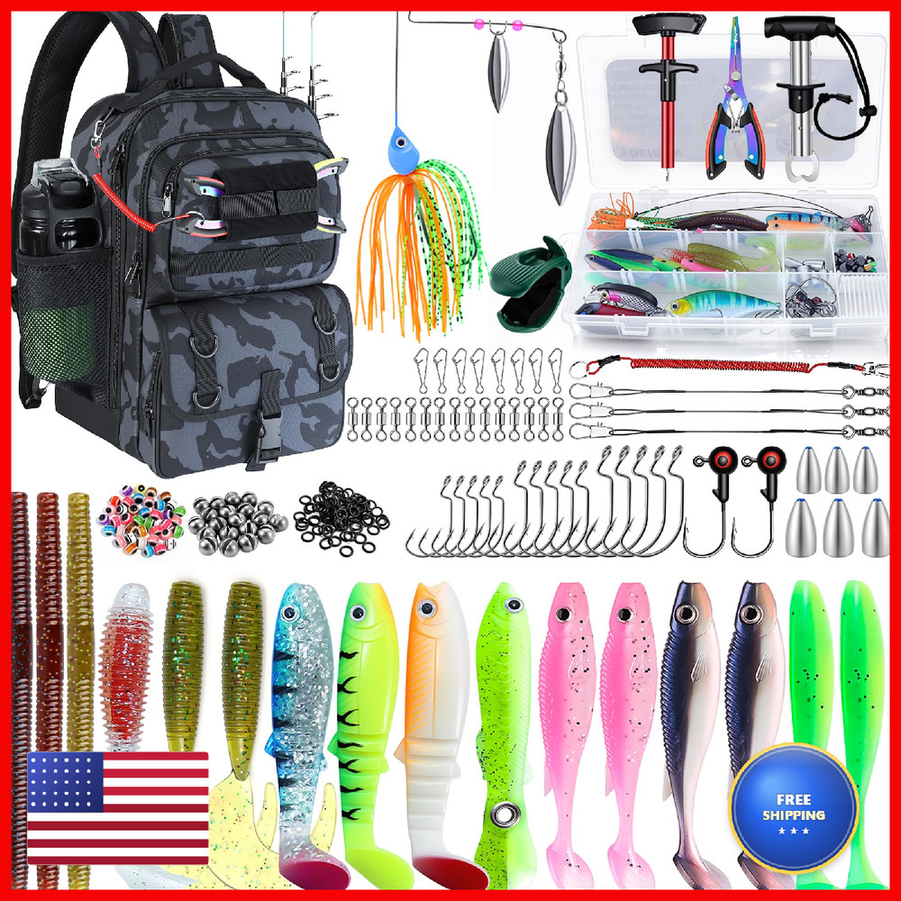 Yolibon Fishing Backpack Tackle Boxesfishing Sling Tackle Bag Rod Holder