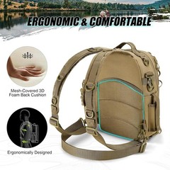 Water-Resistant Fishing Backpack with Rod Holder – Ergonomic & Versatile Design