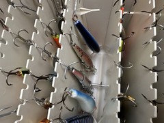 MAXI-MATE Fishing-Tackle Box LOT (100 Plus LURES) & Other Stuff LURES & BOX”