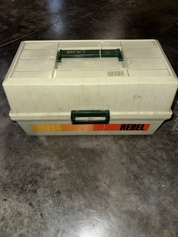 VTG Rebel 600 3 Tray Tackle Box & VTG Union Tackle Box, With Contents READ
