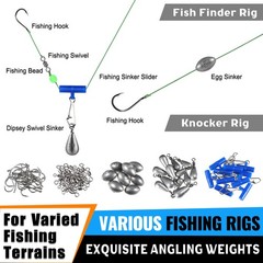 Fishing Accessories Kit With Waterproof Tackle Box Equipment 472 PCS