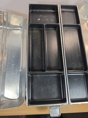 Umco Model 1000 Aluminum Silver Tackle Box Rare Vtg Couple Dents