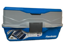 Flambeau Outdoors 6382TB 2-Tray – Classic Tray Tackle Box – Blue/Gray
