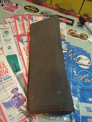 Antique Snelled Hook Wallet And Vintage Hooks, Waxed Canvas Wallet. 33 Pks Hooks