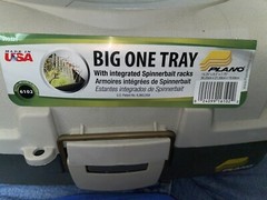Plano Tackle Box 6102 2 Tier Fold Out Tray Fishing Fishing Gear Made in USA, EUC