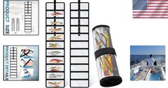 Efficient Fishing Lure Storage – 2 PVC Wraps with 10 Pockets, Lightweight Design